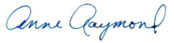 Anne Raymond Signature